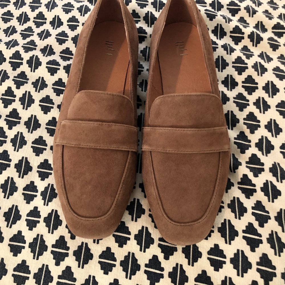 J.Jill Adelaide Womens Size 9 Toast Suede Slip On Loafers Suede Leather